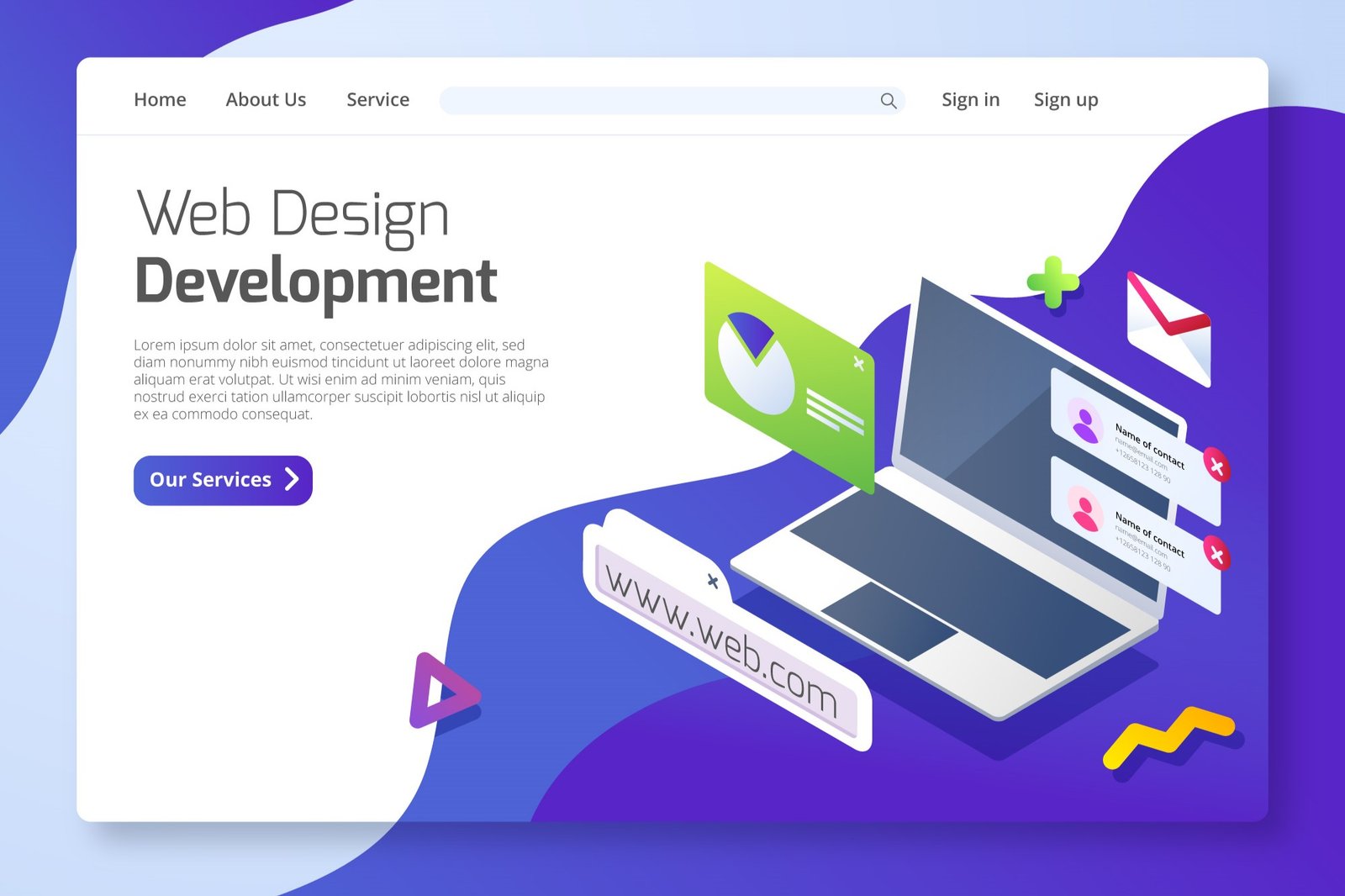 Web Design Illustration